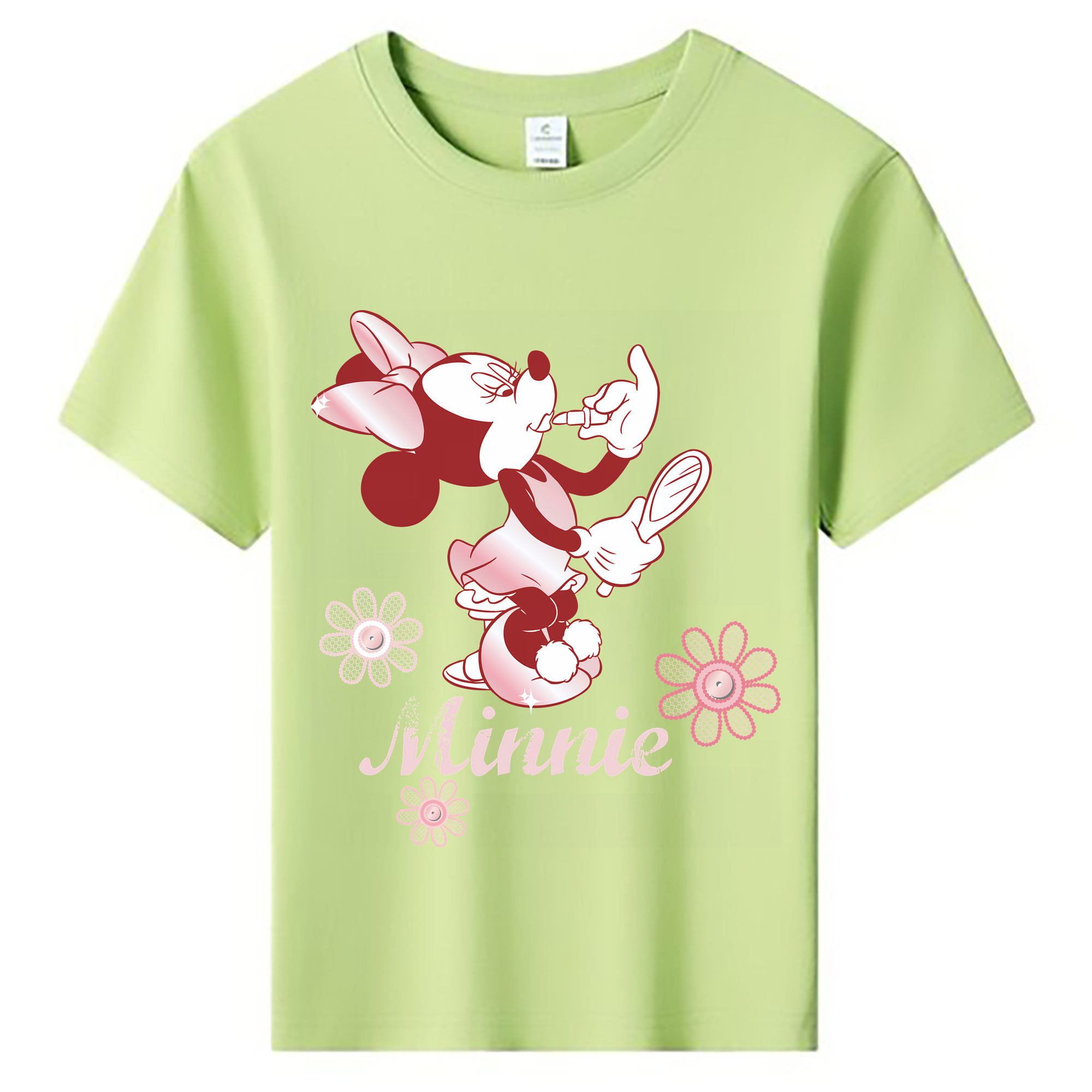 （画像用） ミッキーマウス Mickey Mouse 綿100％キッズTシャツ（フロントプリント）